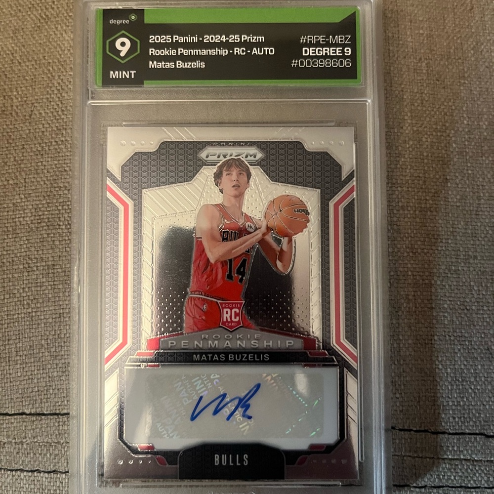 Panini Prizm Rookie Card - Matas Buzelis - Red and Black